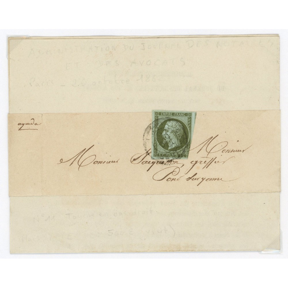 11 Oblitéré Cachet a Date - Depart  - Cote 550 Euros