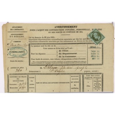 11 Oblitéré Cachet a Date - Depart  - Cote 550 Euros