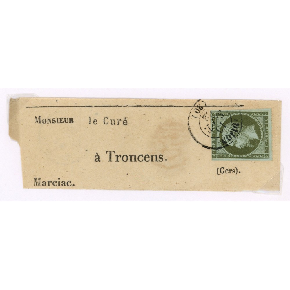 11 Oblitéré Cachet a Date du 1862 - Depart Dijon (20) - Cote 550 Euros