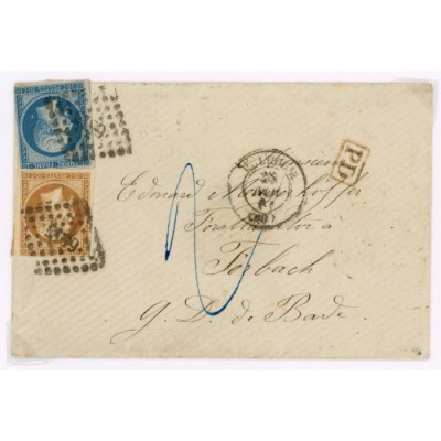 13 & 14 Oblitéré PC 2199 - Depart Mulhouse (66) -   - Cote 73 Euros