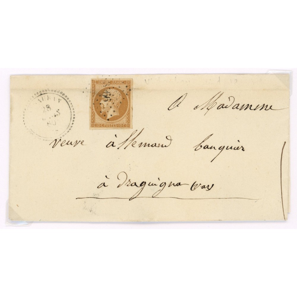 13 Oblitéré Cachet Perlé - Depart  - Cote 140 Euros