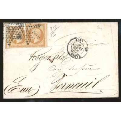 13 Oblitéré Etoile - Depart Paris (60) - 2 Timbres - Cote 50 Euros