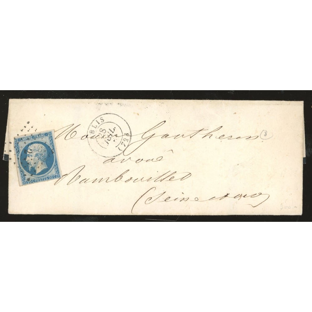 14 Oblitéré PC 2 - Depart Ablis (72) - Cote 58 Euros