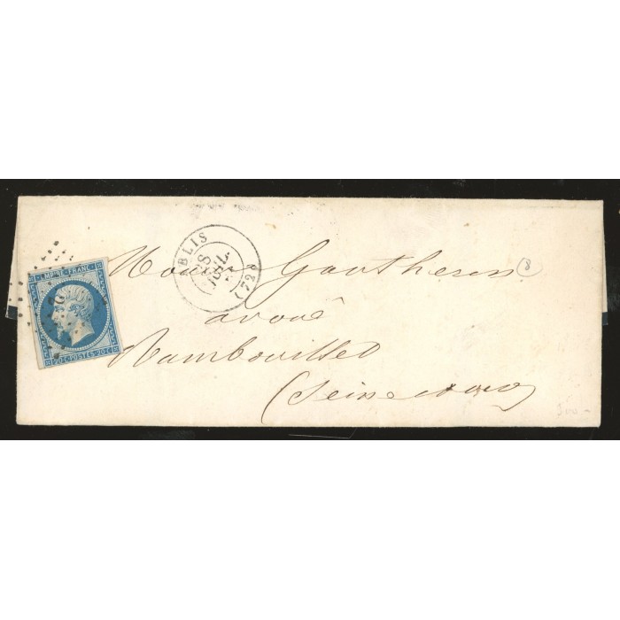 14 Oblitéré PC 2 - Depart Ablis (72) - Cote 58 Euros