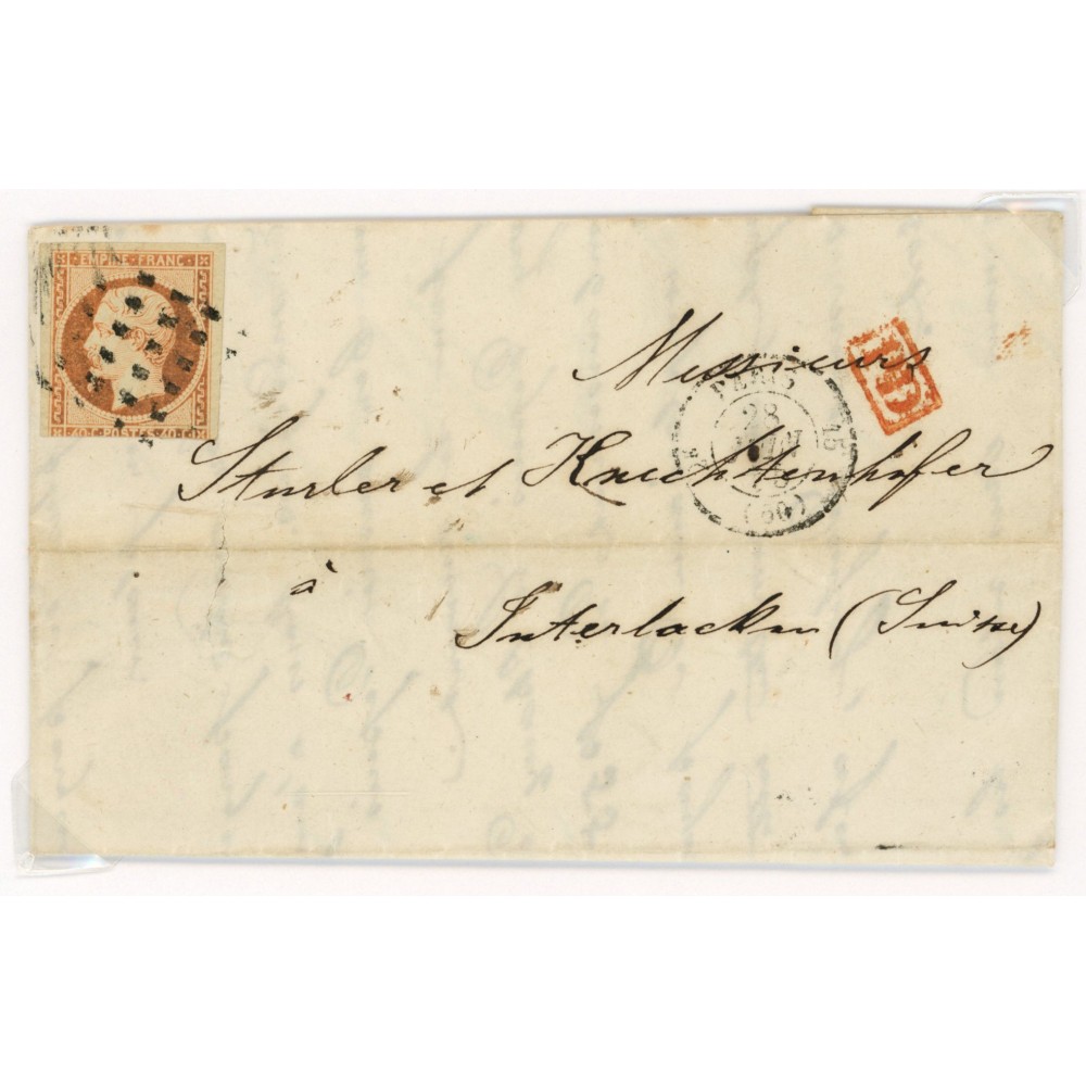 16 Oblitéré Gros Points - Depart Paris (60) -   - Cote 230 Euros