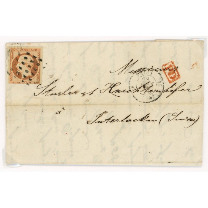 16 Oblitéré Gros Points - Depart Paris (60) -   - Cote 230 Euros