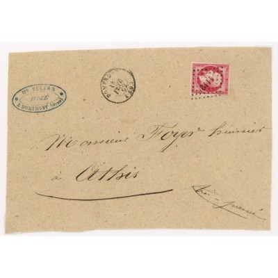 17 Oblitéré PC 1112 du 14/02/1862 - Depart Domfront (59) - Cote 155 Euros