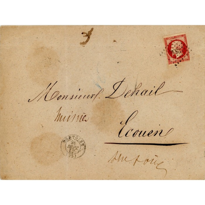 17 Oblitéré PC 2536 - Depart Pontoise - Cote 155 Euros