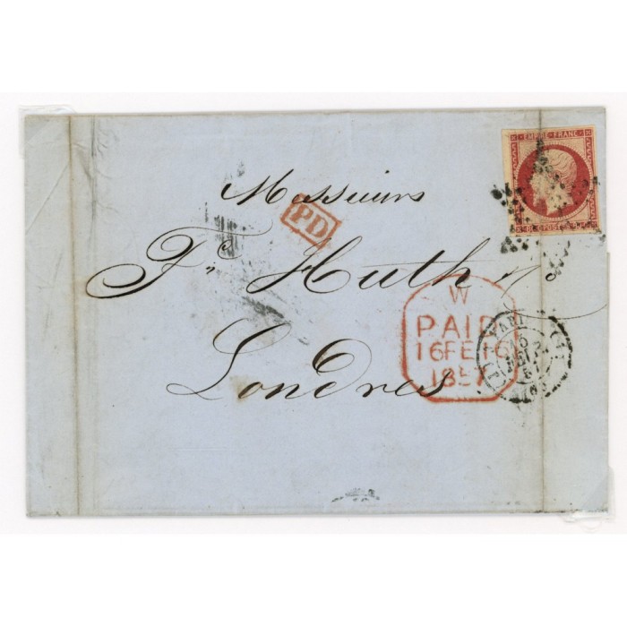 17B Oblitéré Etoile - Depart Paris (60) -   - Cote 215 Euros