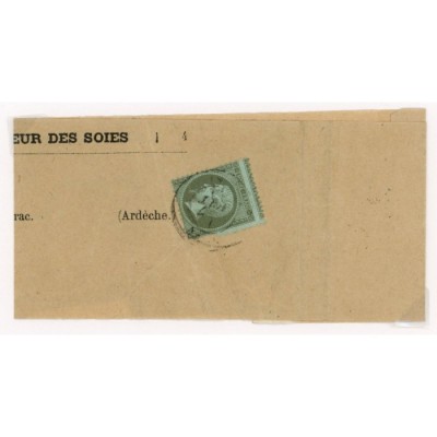 19 Oblitéré Cachet a Date - Depart  - Piquage décalé - Cote 220 Euros