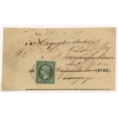 19 Oblitéré Cachet a Date du 15/05/1869 - Depart Amfreville la Campagne (26) - Cote 200 Euros