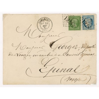 20 & 37 Oblitéré GC 1928 - Depart Lamarche (82) - Cote 105 Euros