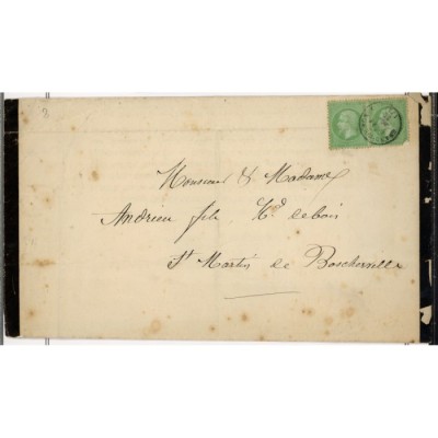 20 Oblitéré Cachet a Date - Depart Grand Couronne (74) - Paire - Cote 180 Euros