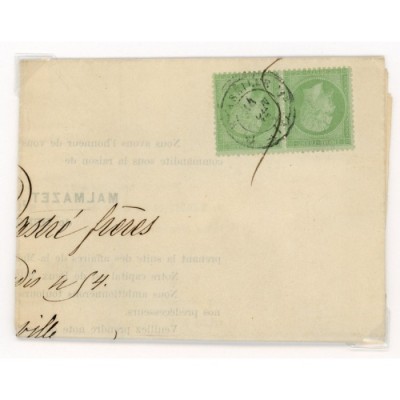 20 Oblitéré Cachet a Date - Depart Marseille (12) - Paire - Cote 180 Euros