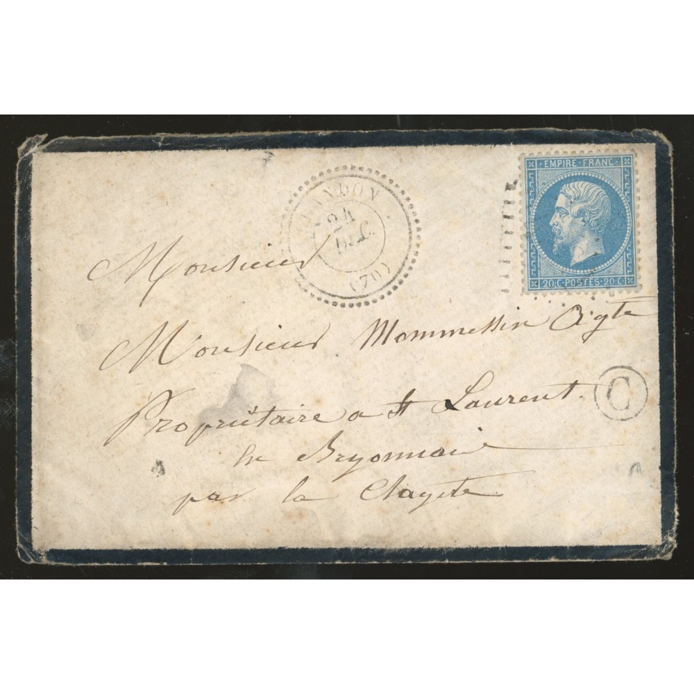 22 Oblitéré Cachet Perlé - Depart  - Cote 70 Euros