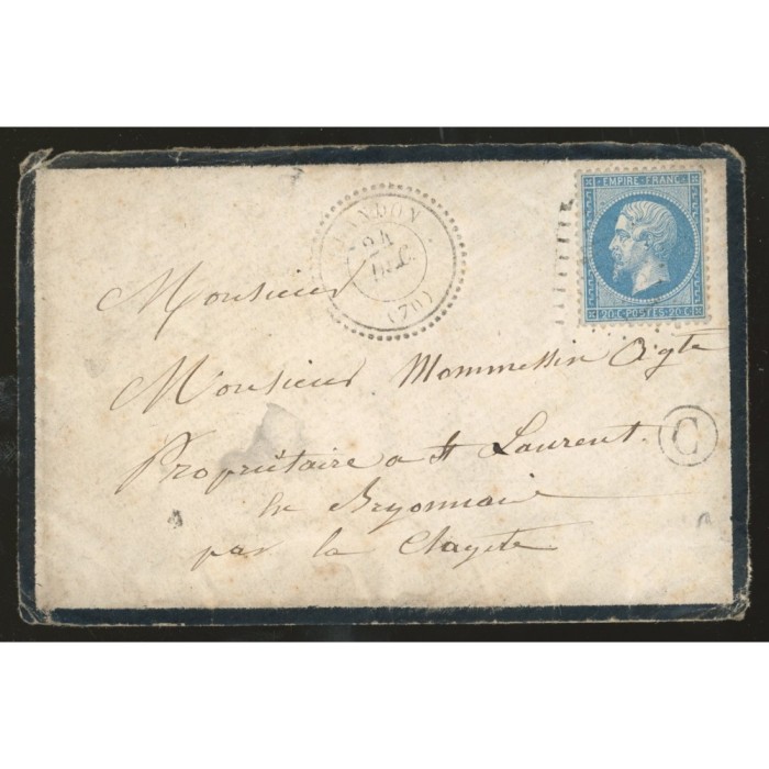 22 Oblitéré Cachet Perlé - Depart  - Cote 70 Euros