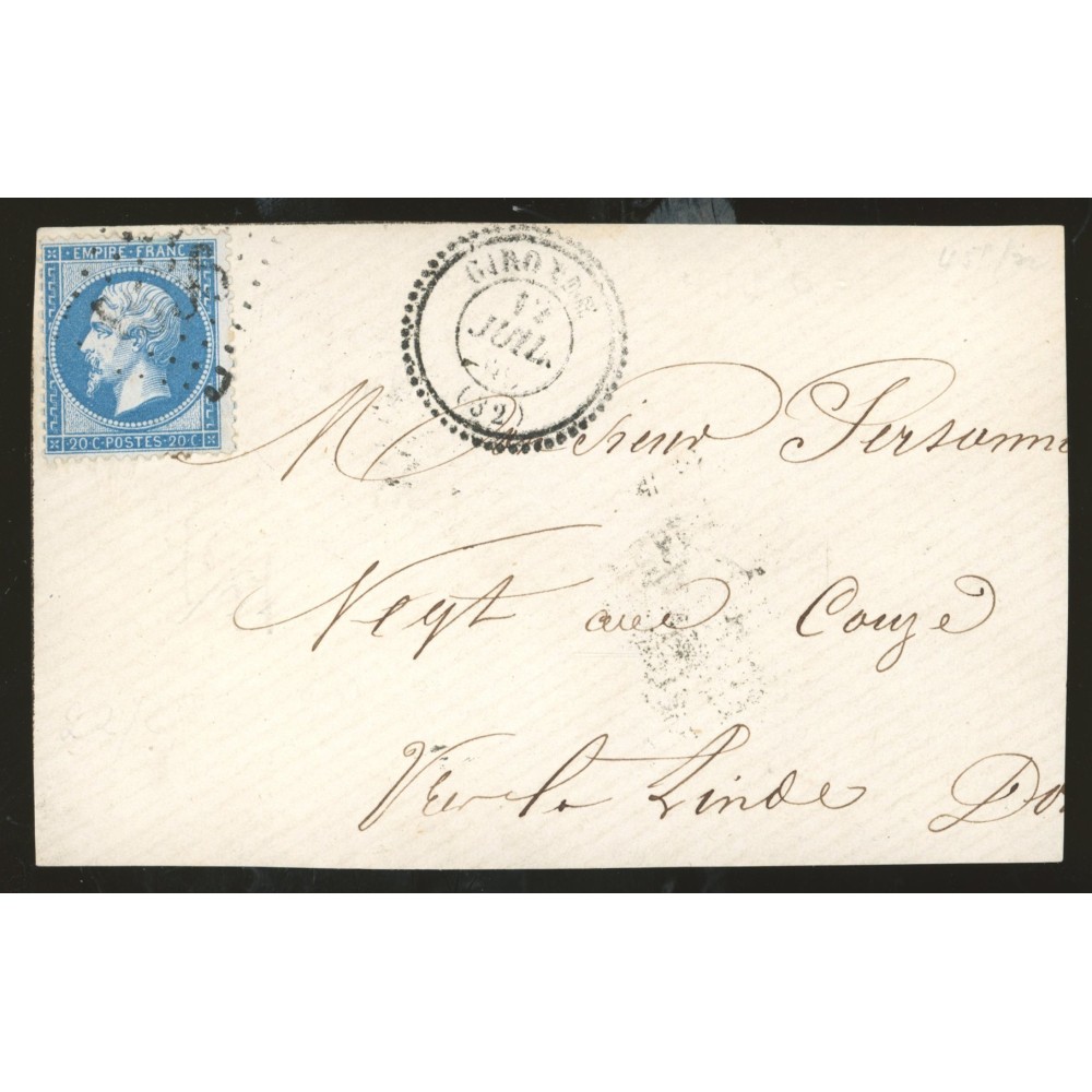 22 Oblitéré Cachet Perlé - Depart  - Cote 70 Euros