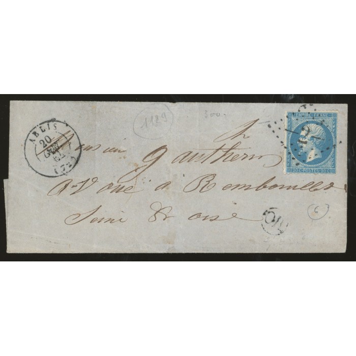 22 Oblitéré GC 2 - Depart Ablis (72) -  OR  dans un cercle - Cote 45 Euros