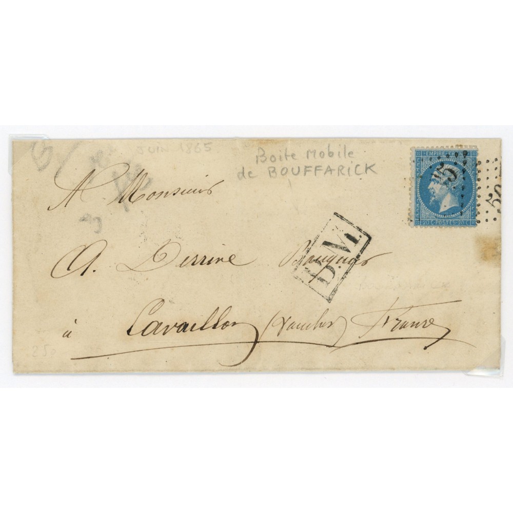 22 Oblitéré GC 5005 - Depart Alger (Algérie) - Boite Mobile - Cote 48 Euros