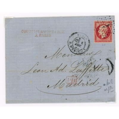 24 Oblitéré Etoile 4 - Depart Paris (60) - Cote 130 Euros