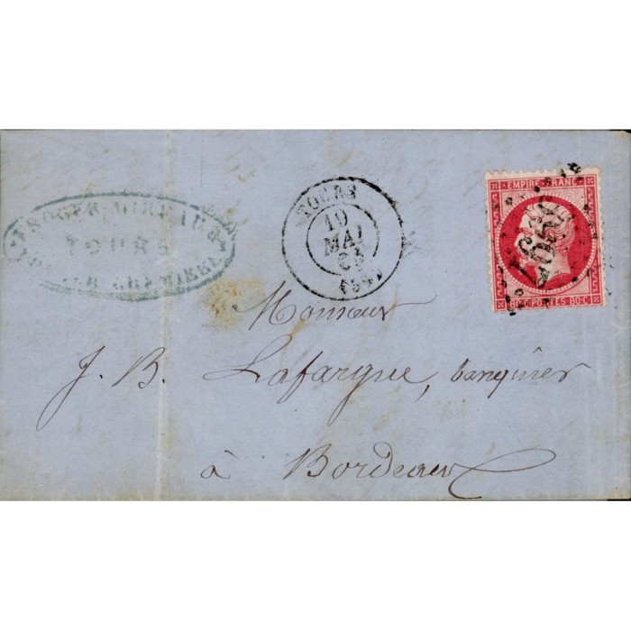 24 Oblitéré GC 3997 - Depart Tours (36) - Cote 103 Euros