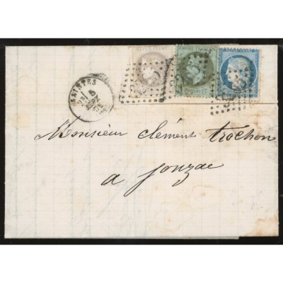 25 52 37 Oblitéré GC 3265 - Depart Saintes - Cote 43 Euros