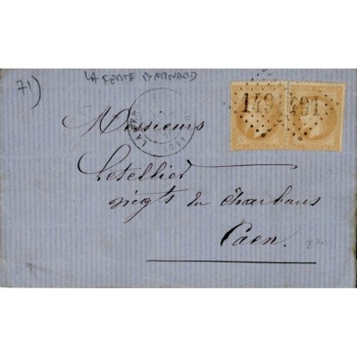 28 Oblitéré GC 2491 - Depart La Ferté Bernard (71) - 2 Timbres - Cote 138 Euros