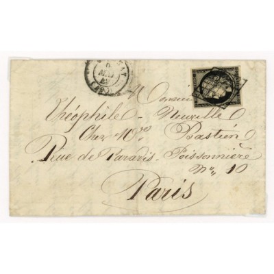 3 Oblitéré Grille - Depart (49) - Cote 120 Euros