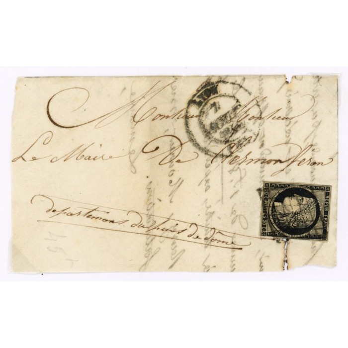 3 Oblitéré Grille - Depart Lyon (68) - Cote 120 Euros