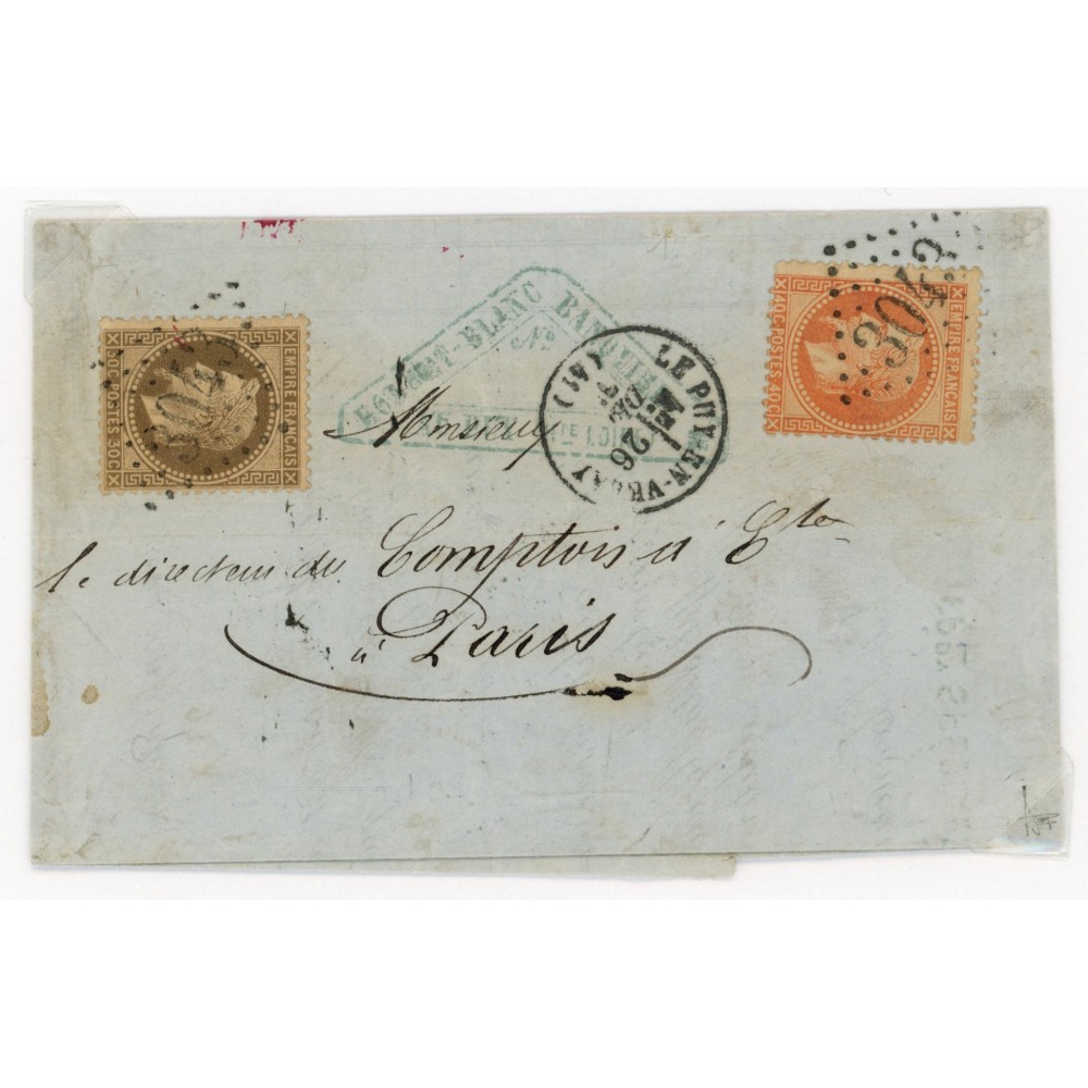 30 & 31 Oblitéré GC 3043 - Depart Le Puy en Velay (41) - Cote 68 Euros