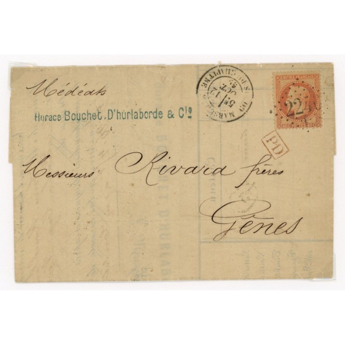 31 Oblitéré GC 2240 - Depart Marseille (12) -   - Cote 108 Euros