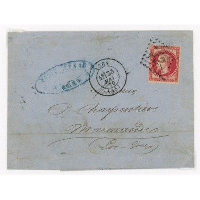32 Oblitéré GC 12 du 23/05/1870 - Depart Agen (45) - Cote 52 Euros