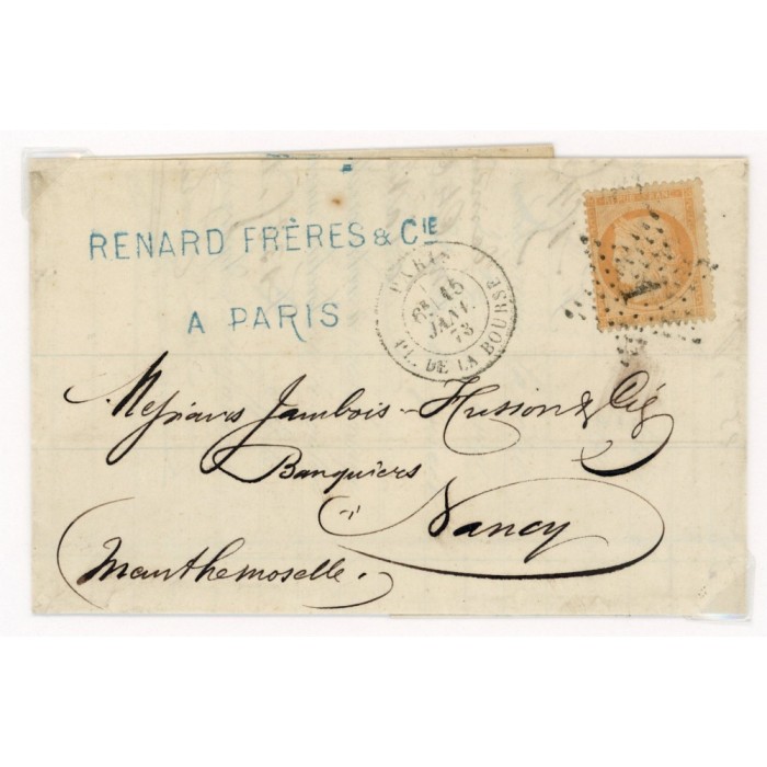 36 Oblitéré Etoile 1 du 15/01/1873 - Depart Paris (60) - Cote 200 Euros