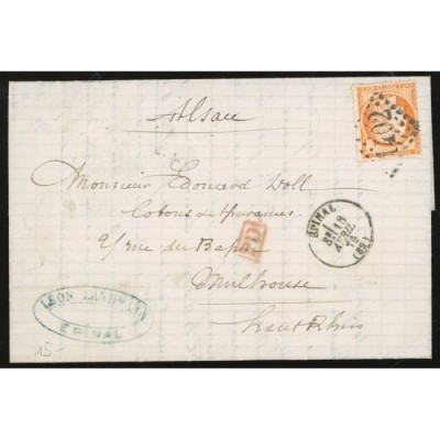 38 Oblitéré GC 1402 - Depart Epinal (82) -   - Cote 58 Euros