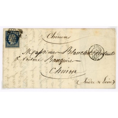 4 Oblitéré Grille du 1851 - Depart Paris (60) - Cote 100 Euros