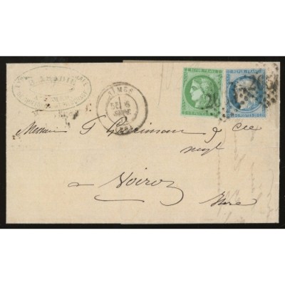 42 & 37 Oblitéré GC 2659 - Depart Nimes (29) - Cote 323 Euros