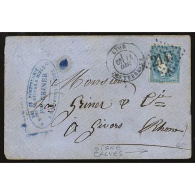 45 Oblitéré GC 2145 A - Depart Lyon (68) - Signé Calves - Cote 153 Euros