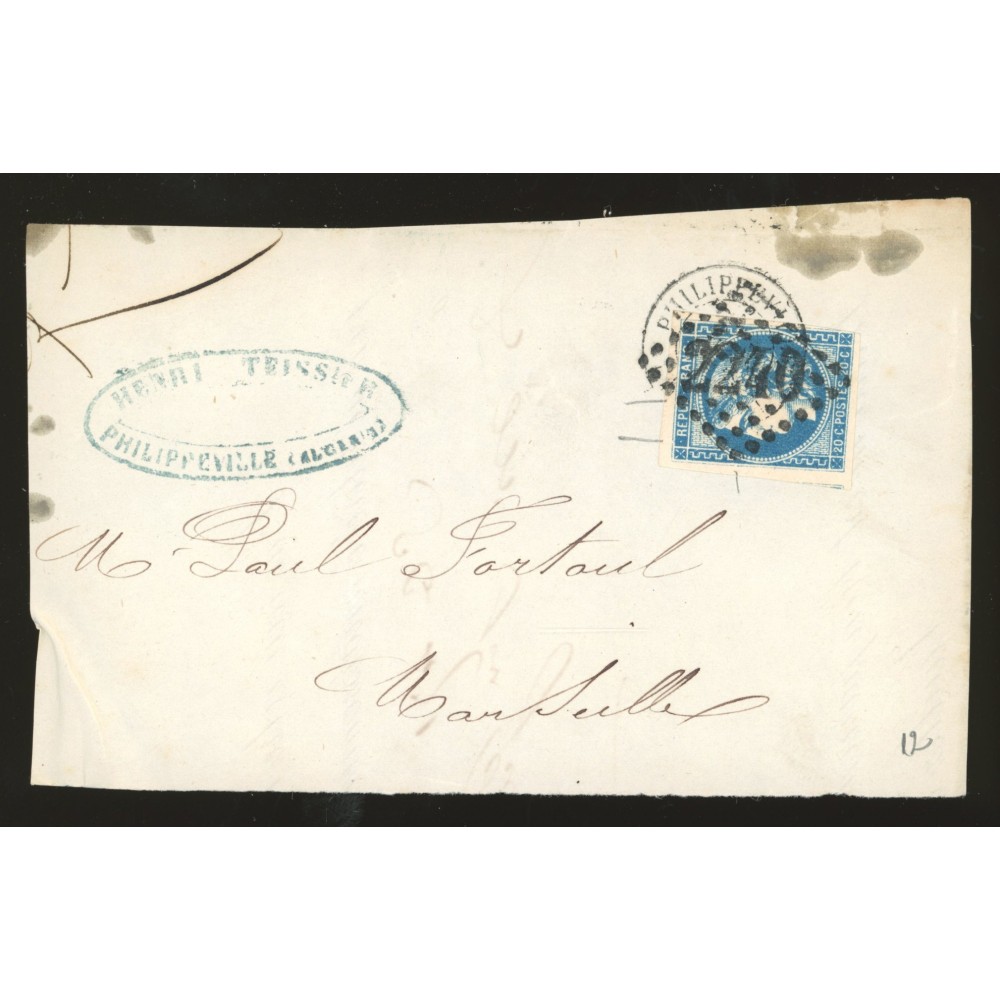 46B Oblitéré GC 2240 - Depart Philippeville (Algérie) - Cote 63 Euros