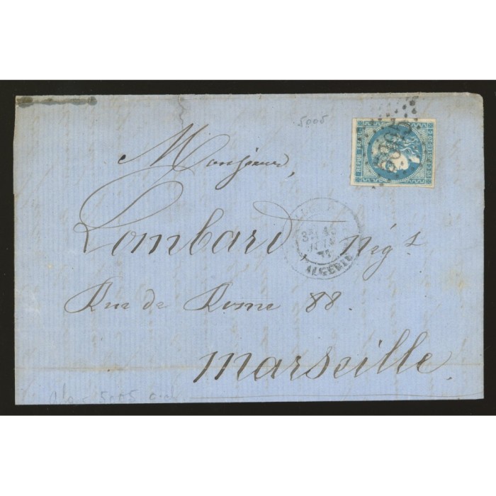 46B Oblitéré GC 5005 - Depart Alger (Algérie) - Cote 53 Euros