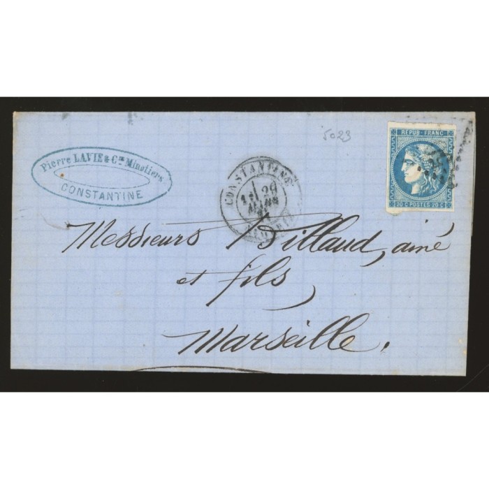 46B Oblitéré GC 5023 - Depart Constantine (Algérie) - Cote 53 Euros