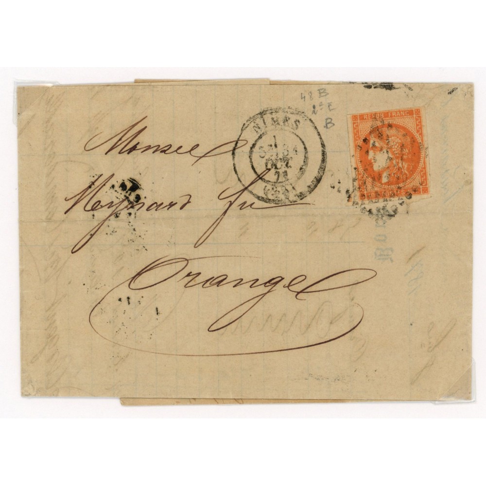 48 Oblitéré GC 2659 - Depart Nimes (29) - Cote 253 Euros