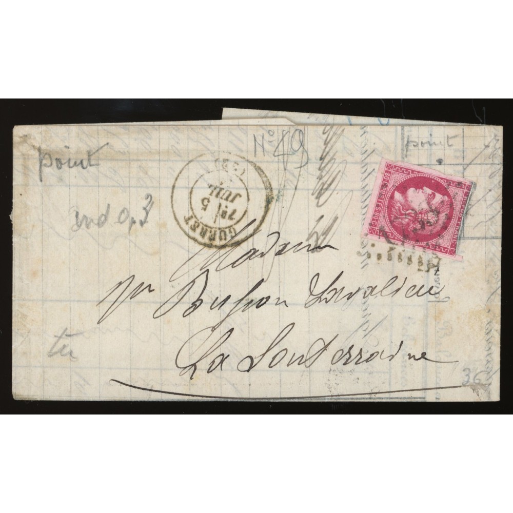 49 Oblitéré GC 1733 - Depart Gueret - Cote 1003 Euros