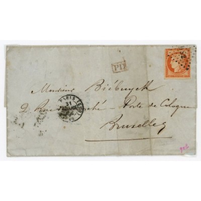 5 Oblitéré DS2 - Depart Paris (60) -   - Cote 965 Euros