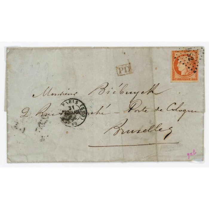 5 Oblitéré DS2 - Depart Paris (60) -   - Cote 965 Euros