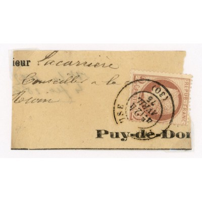 51 Oblitéré Cachet a Date du 24/054/1875 - Depart (30) - Cote 125 Euros