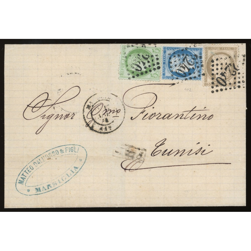 53 56 60C Oblitéré GC 2240 - Depart Marseille (12) - Cote 63 Euros