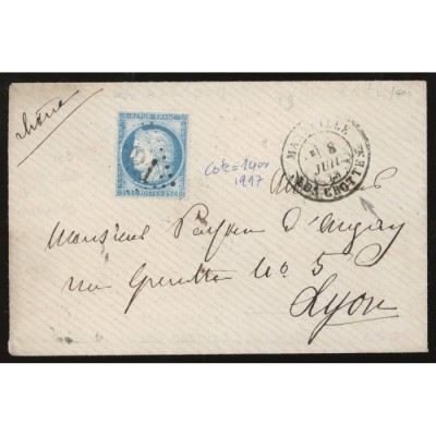 60A Oblitéré GC 6321 - Depart Marseille (Les Crottes) - Cote 134 Euros