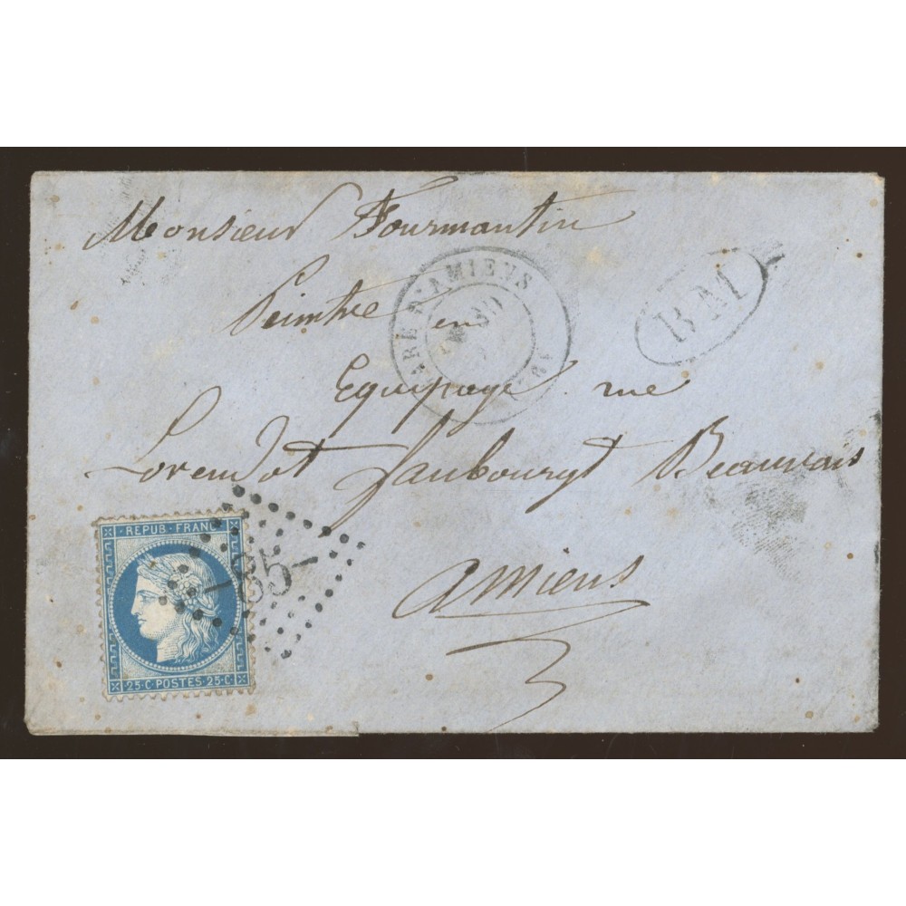 60A Oblitéré GC 85 - Depart Amiens (76) - Boite Mobile - Cote 47 Euros