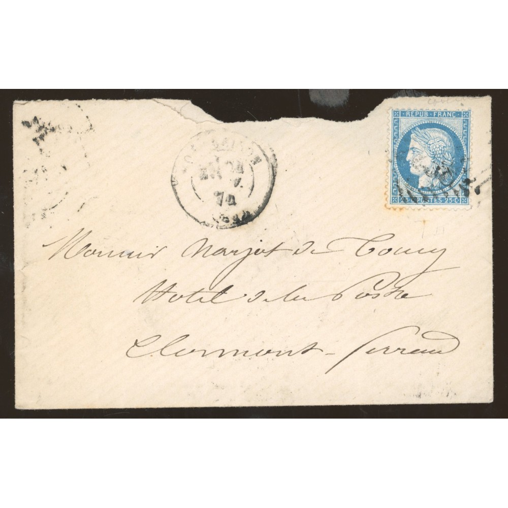 60B Oblitéré  du 1874 - Depart  - Cote 75 Euros