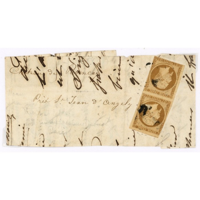 9 Oblitéré  - Depart  - Paire verticale - Cote 3000 Euros